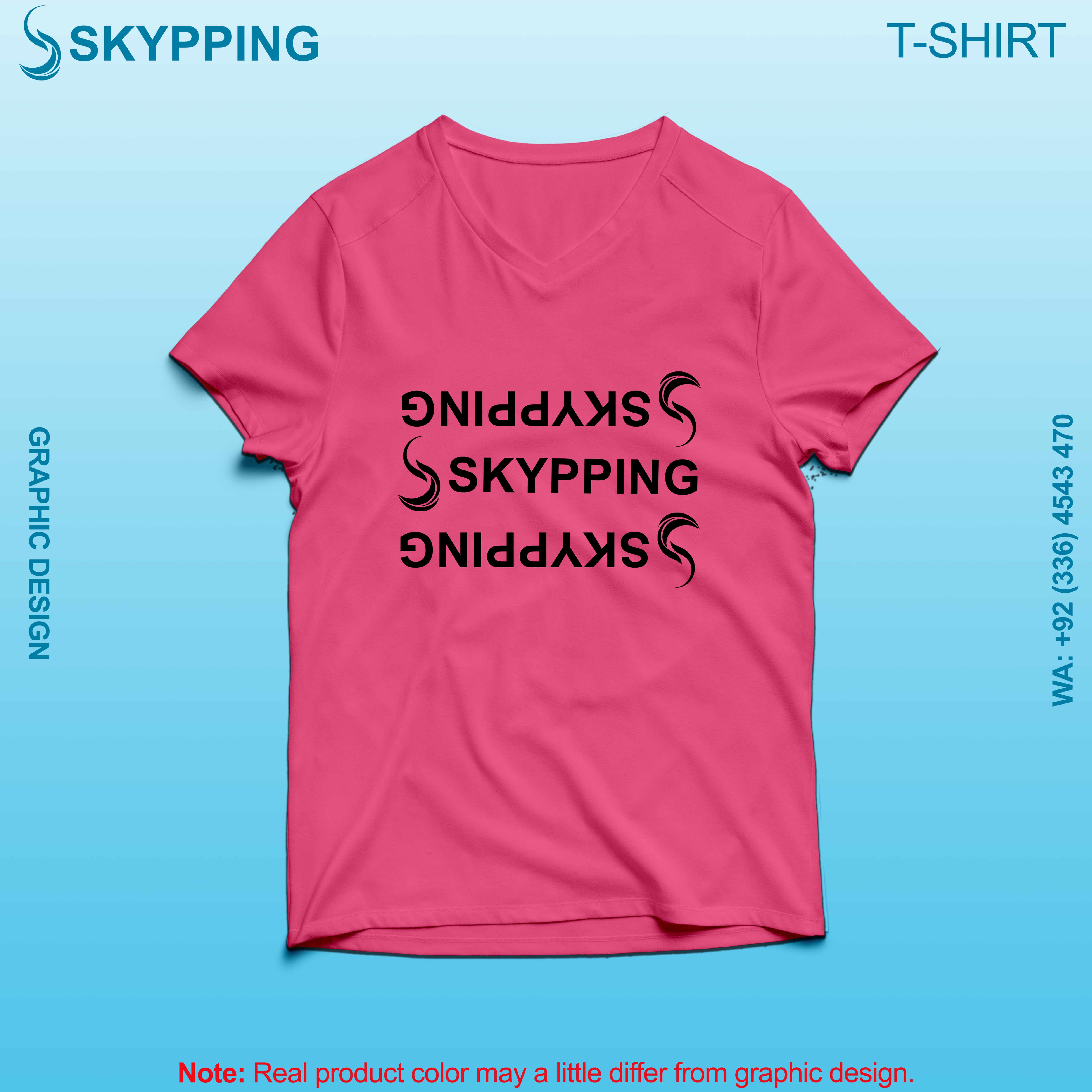 V-Neck Short set-in style sleeve long length t-shirt with shoulder panel for men